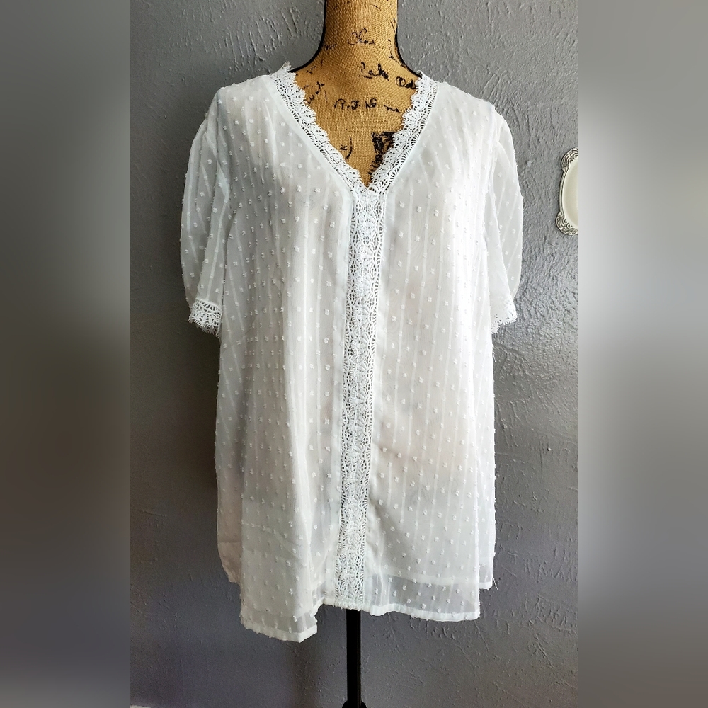 Sheer White Blouse